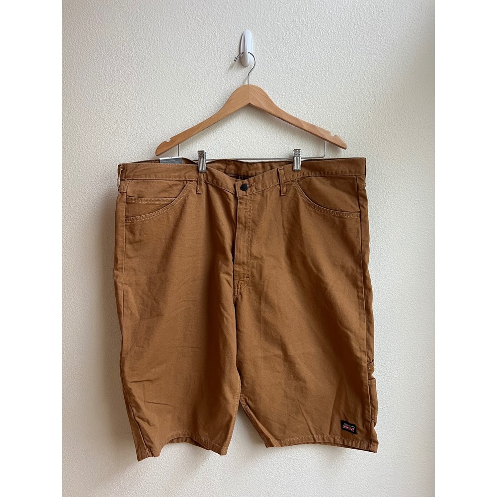 Genuine Dickies Mens Relaxed Fit Utility Shorts Brown Duck Canvas NWT 44